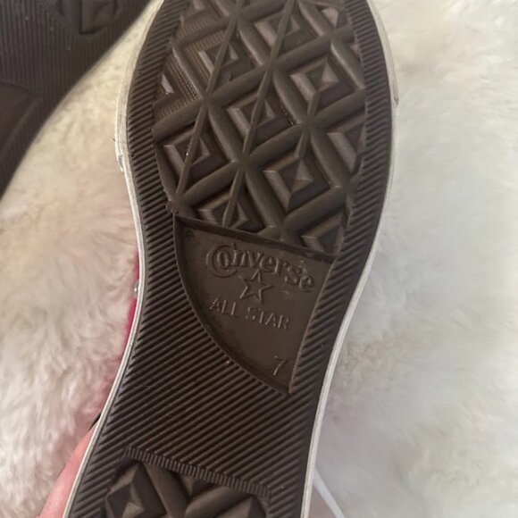 Converse All Star Platform Low Top Sneakers Womens US9 Cerise Pink - Picture 7 of 7